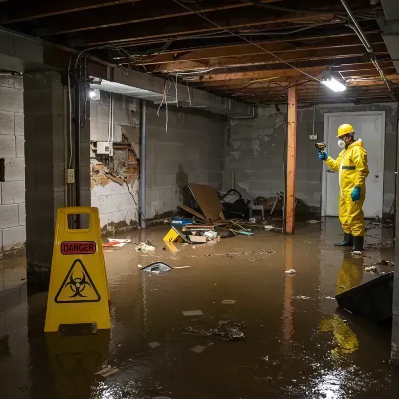 Flooded Basement Electrical Hazard in Leadville North, CO Property